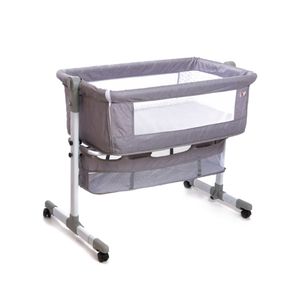 Cuna Colecho con Apertura Lateral Love 850 Gris Claro