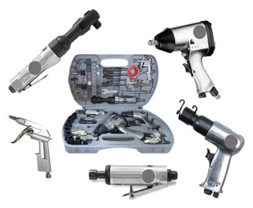 Combo Neumatico Llave Crique Impacto Amoladora Martillo 62pz 