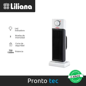 Calefactor torre con forzador tropic Liliana FTP530 placa cer mica