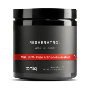 Cápsulas de resveratrol Toniiq de ultra alta pureza 600 mg