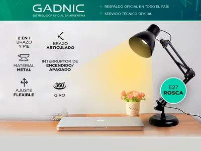 Lámpara de Escritorio Articulada Gadnic DESK L002