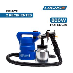 Máquina Para Pintar Eléctrica Logus 800w + Accesorios y 2 recipientes