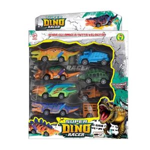 Dino Racer Auto Pull Back Dinosaurio Set X8