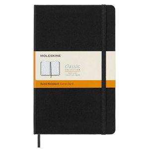 Cuaderno Moleskine Classic Grande Rayado Negro Tapa Dura