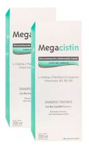 Shampoo Megacistin Anticaida Fortalecedor Cabello 2 X 200 Ml