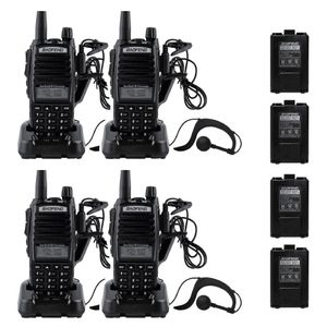 Combo 4 Radios Handy Baofeng Uv82 5w Bibanda Antena Radio Vhf Uhf