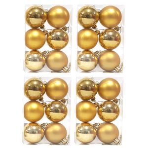 Set de 24 globos de 5cm Oro  4 cajas x 6 un.
