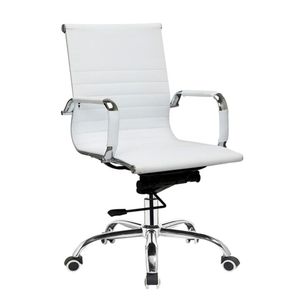 Sillon silla Gerencial Aluminium Blanco bajo