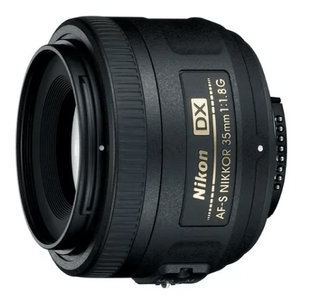 Lente Nikon F-s Dx Nikkor 35mm F/1.8g +parasol Reflex A00113