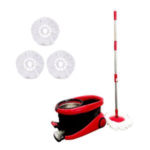 Mopa Centrifuga Lampazo Trapeador Giratorio con Balde Pedal y Ruedas Waggs