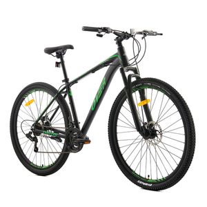 Bicicleta Mtb Overtech FORTIS R29 Aluminio Full Shimano Disco Color Negro/Verde/Verde Tamaño Del Cuadro M