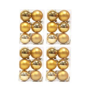 Set de 24 globos de 4cm Oro  4 cajas x 6 un.