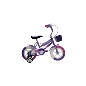 Bicicleta MAX-YOU Rodado 12 para Niños Con Rueditas Violeta