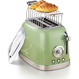 Tostadora Wiltal TS-06L Retro 2 Ranuras Acero