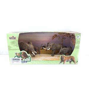 Playsets Animal World familia Elefantes Pack x 4