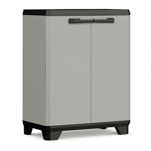 Gabinete Organizador Keter Planet Base Cabinet Gris 2 Puertas 90 cm