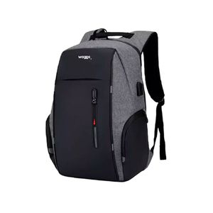 Mochila Antirrobo Waggs Gris y Negra 30 Litros