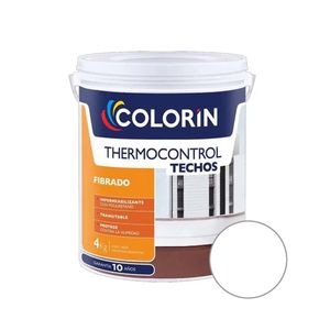 impermeabilizante Thermocontrol Techos Fibrado Colorin Blanco 10 Lts