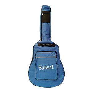 Funda Guitarra Acústica Sunset Ab26-41 Impermeable Azul