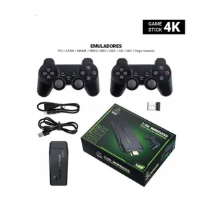 Consola Retro Emuladora Con 2 Mandos Inalámbricos Y Salida HDMI 4K – Plug And Play Con Más De 20.000 Juegos, Tarjeta TF De 128 GB, Guardado De Partida, Ideal Para Niños Y Adultos