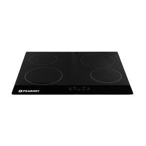Anafe Peabody Eléctrico Vitrocerámico 4 Hornallas Negro