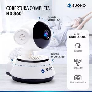 Camara Ip Wifi Interior Seguridad Suono Motorizada 360