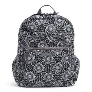 Mochila Vera Bradley XL Campus Charcoal Medallon Algodon