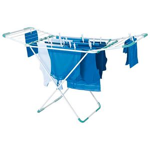 Tender Tendedero De Piso Plegable Acero Ropa Con Alas Mor
