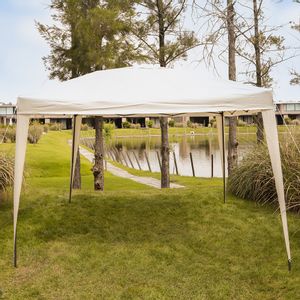 Gazebo Exterior Plegable Quick Up Steel Beige