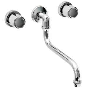 Griferia cocina Aqualaf 19005 7000 pared embutir