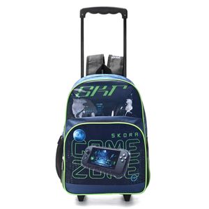 Mochila Con Carro Skora 16Pulg Gamer Zone Escolar Carrito