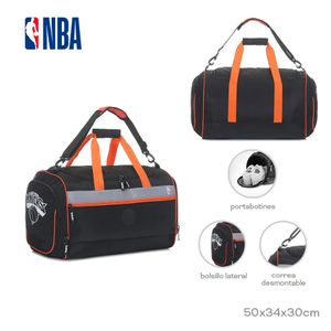 Bolso NBA Oficial New York Knicks Modelo 16355 Deportivo Gym Reforzado 