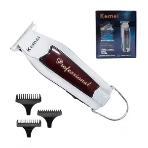 Maquina Corta Pelo Patillera Kemei Profesional Inalámbrica