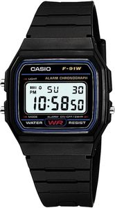 Reloj Casio Digital F-91W-1CR - Negro