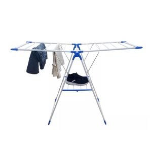 Tender Ropa Tendedero de Pie Plegable con Alas Liviano Azul Waggs