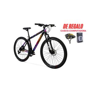 Bicicleta Topmega MTB Regal R29 21 v Shimano Negro/Fucsia/Naranja Talle M 1007978