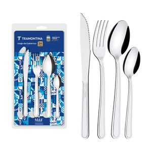 Juego Cubiertos Tramontina Buzios 24P Acero