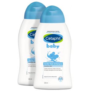 Set Cetaphil Baby Cuidado Para Bebes Baño Liquido 300ml x2