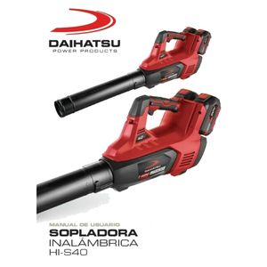 Sopladora Daihatsu Inalambrica 155 KM/H Sin Bateria 40V HI-S40