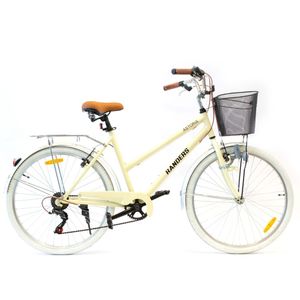 Bicicleta de Paseo R26 Mujer Randers  Retro Aluminio Crema