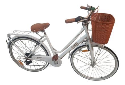 Bicicleta MIO Vintage Dama Con Cambios R26 Paseo 6v Shimano Blanco MIO-Paseo-R26-B