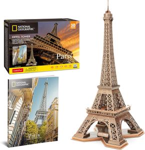 Cubic Fun Rompecabeza 3D National Geographic Torre Eiffel Paris 80 Piezas