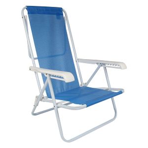 Reposera Playa Camping 8 Posiciones Acero Sannet MOR
