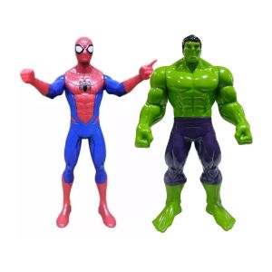 Muñeco Spiderman y Hulk Avengers marvel 23cm Articulados