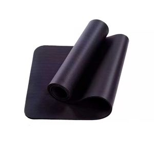 Colchoneta Mat Yoga 10mm Negro Plegable Pilates Caucho Bandas