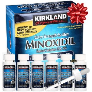 Solución de minoxidil para el crecimiento del cabello, 5% extra fuerte, 180 ml, 6 unidades