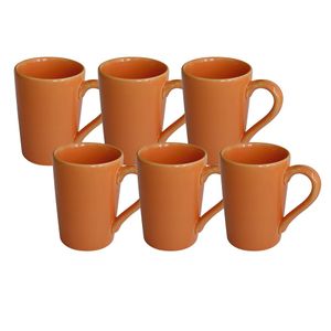 Set x 6 Jarros Mug 230 CC Biona by Oxford Ceramica Naranja 0112406206