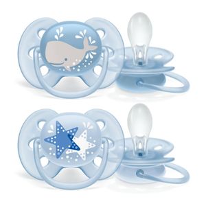  Chupete Ultra Soft Deco Philips Avent 6-18 meses Celeste