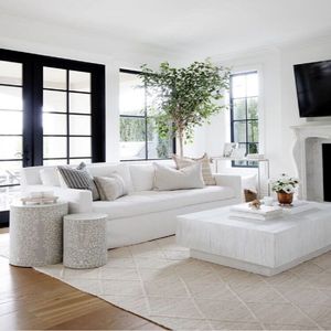 Sillon Ghost Nordelta 2 mts 2 Almohadones Alta Densidad Blanco