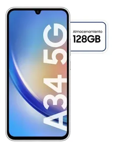 Samsung Galaxy A34 5G 8/256GB Plata Libre + Protector Pantalla